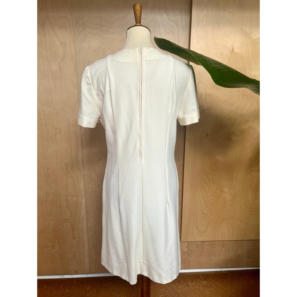Vintage Off/Cream White Basic Layering Dress - image 4